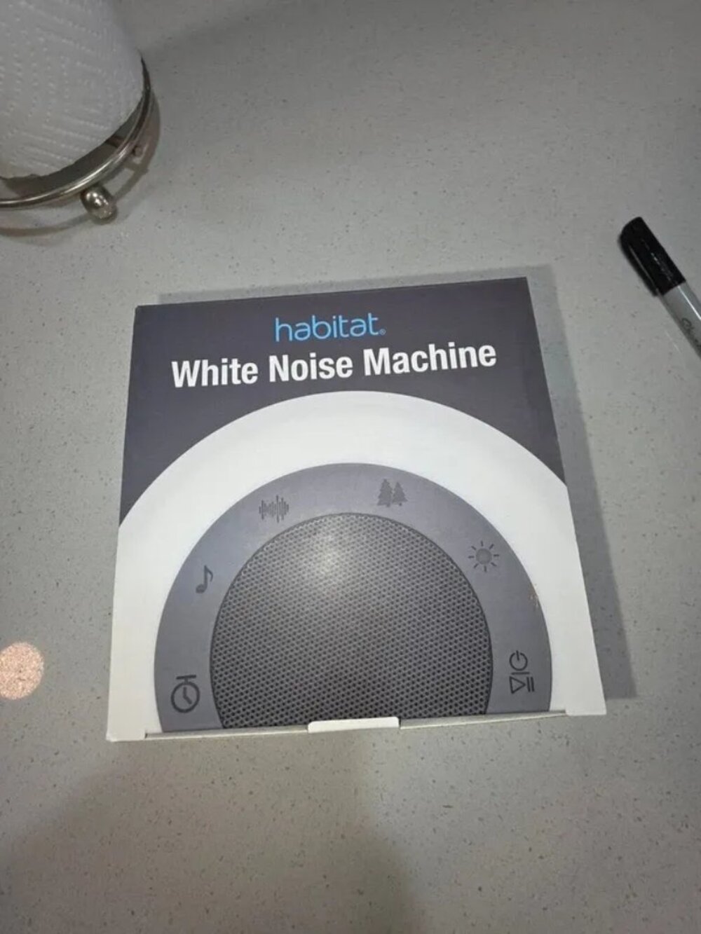 Habitat White Noise Machine with Multi-Color Night Light, 25 Relaxation Sounds